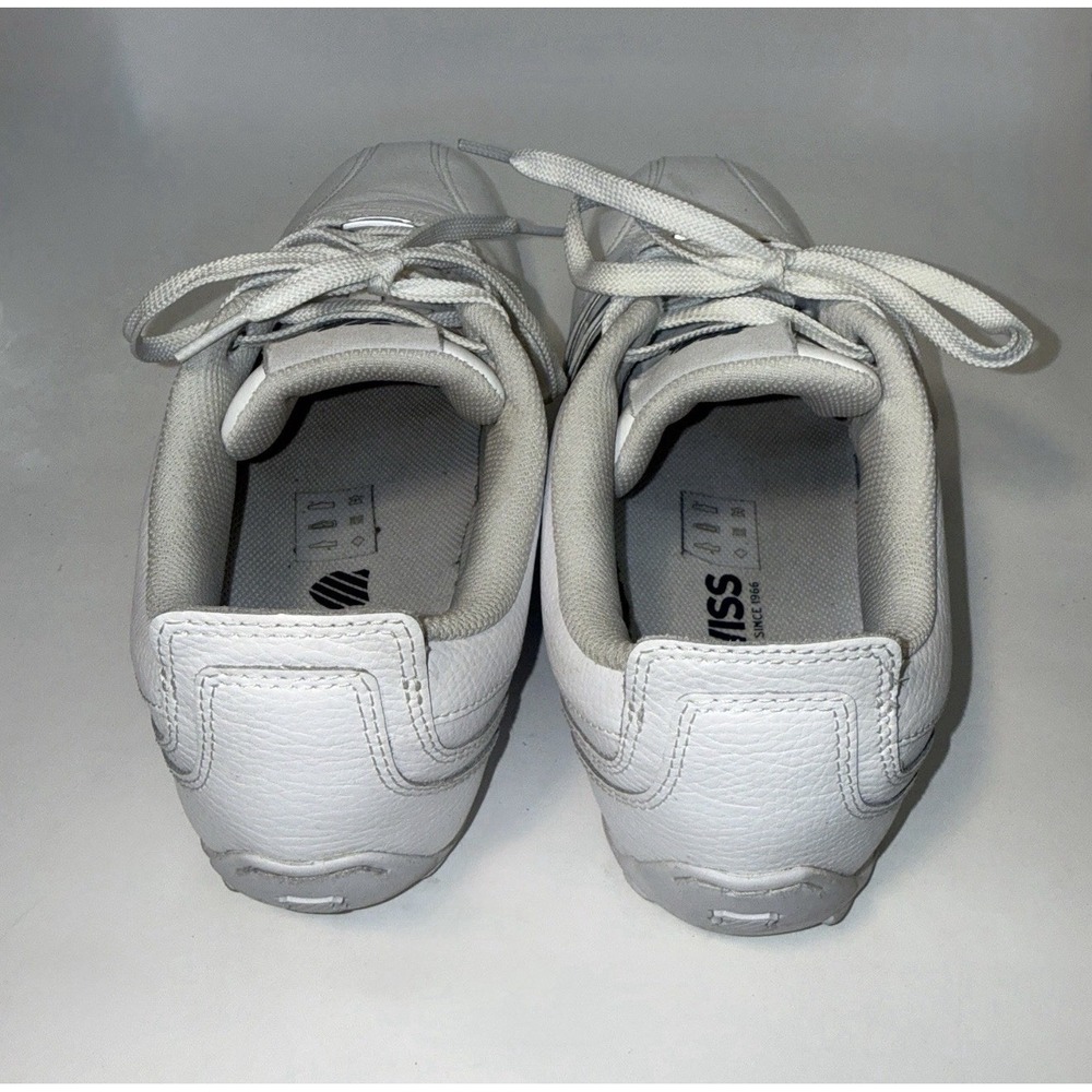 Men's K-Swiss Varsity Classic Low Top Sneakers White/Navy Blue Stripes Size 11.5 - Picture 4 of 7